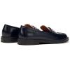 C.Paravano Genuine Leather Penny Loafers | Loafers for Women | Casual Slip On | Walking Flats Classic Driving Moccasins(Navy)