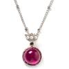 C.Paravano Necklaces for Women | Gemstone Necklace | 18K Necklace for Women | Jewelry for Women | Chain Necklace | Pendant Necklace for Women | Necklaces for Her(F85-Red)