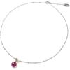 C.Paravano Necklaces for Women | Gemstone Necklace | 18K Necklace for Women | Jewelry for Women | Chain Necklace | Pendant Necklace for Women | Necklaces for Her(F85-Red)