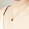 C.Paravano Necklaces for Women | Gemstone Necklace | 18K Necklace for Women | Jewelry for Women | Chain Necklace | Pendant Necklace for Women | Necklaces for Her(F85-Red)