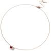 C.Paravano Necklaces for Women | Gemstone Necklace | 18K Necklace for Women | Jewelry for Women | Chain Necklace | Pendant Necklace for Women | Necklaces for Her(F66-Red)