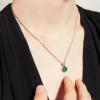 C.Paravano Necklaces for Women | Gemstone Necklace | 18K Necklace for Women | Jewelry for Women | Chain Necklace | Pendant Necklace for Women | Necklaces for Her(F84-Green)