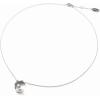C.Paravano Necklaces for Women | Gemstone Necklace | 18K Necklace for Women | Jewelry for Women | Chain Necklace | Pendant Necklace for Women | Necklaces for Her(F90_SILVER)