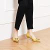 C.Paravano Pumps Shoes Women | Kitten Heels | Low Heel | Dress Shoes for Women | Pointed Toe Heels(Yellow,Size 9.5)