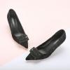 C.Paravano Womens Designer Pumps | Kitten Heels for Women | Low Heels | Heels for Women | Women Shoes Dressy(Black Multi)