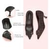 C.Paravano Womens Designer Pumps | Kitten Heels for Women | Low Heels | Heels for Women | Women Shoes Dressy(Black Multi)