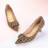 C.Paravano Womens Designer Pumps | Kitten Heels for Women | Low Heels | Heels for Women | Women Shoes Dressy(Brown Multi)