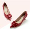C.Paravano Womens Designer Pumps | Kitten Heels for Women | Low Heels | Heels for Women | Women Shoes Dressy(Heels Red,Size 9)