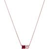 C.Paravano Necklaces for Women | Gemstone Necklace | 18K Necklace for Women | Jewelry for Women | Chain Necklace | Pendant Necklace for Women | Necklaces for Her(F66-Red)