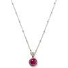 C.Paravano Necklaces for Women | Gemstone Necklace | 18K Necklace for Women | Jewelry for Women | Chain Necklace | Pendant Necklace for Women | Necklaces for Her(F85-Red)