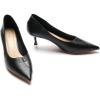 C.Paravano Pumps Women Pointed Toe Kitten Heel Pump Wedding Shoes Dressy Work Casual Low Heel Work Shoes for Office Wear(Black)