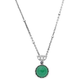 C.Paravano Necklaces for Women | Gemstone Necklace | 18K Necklace for Women | Jewelry for Women | Chain Necklace | Pendant Necklace for Women | Necklaces for Her(F84-Green)