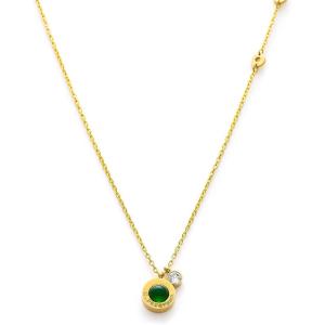 C.Paravano Necklaces for Women Jewelry Necklace Jewelry for Women Chain Necklace Pendant Necklace for Women(F46_Green)