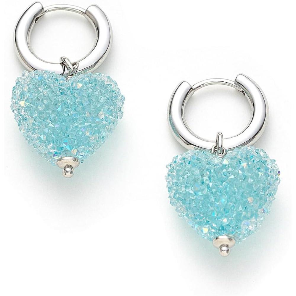 imageCParavano 18K Gold ampamp Sterling Silver Hoop Earrings for WomenEARRING32BLUE