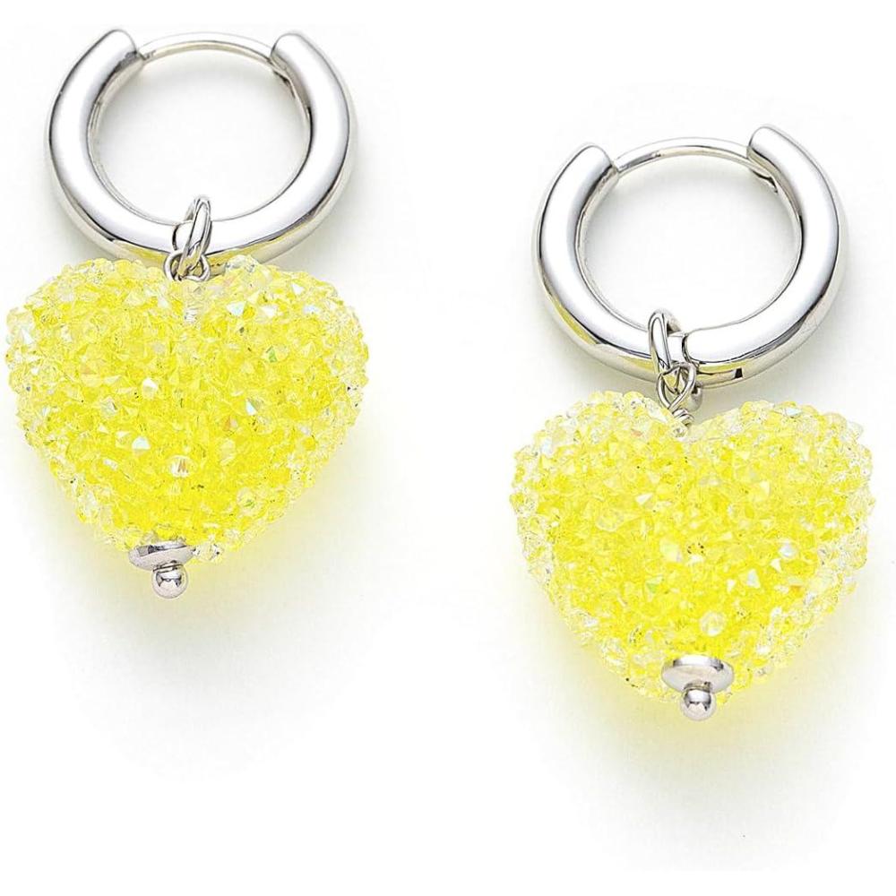 imageCParavano 18K Gold ampamp Sterling Silver Hoop Earrings for WomenEARRING32YELLOW