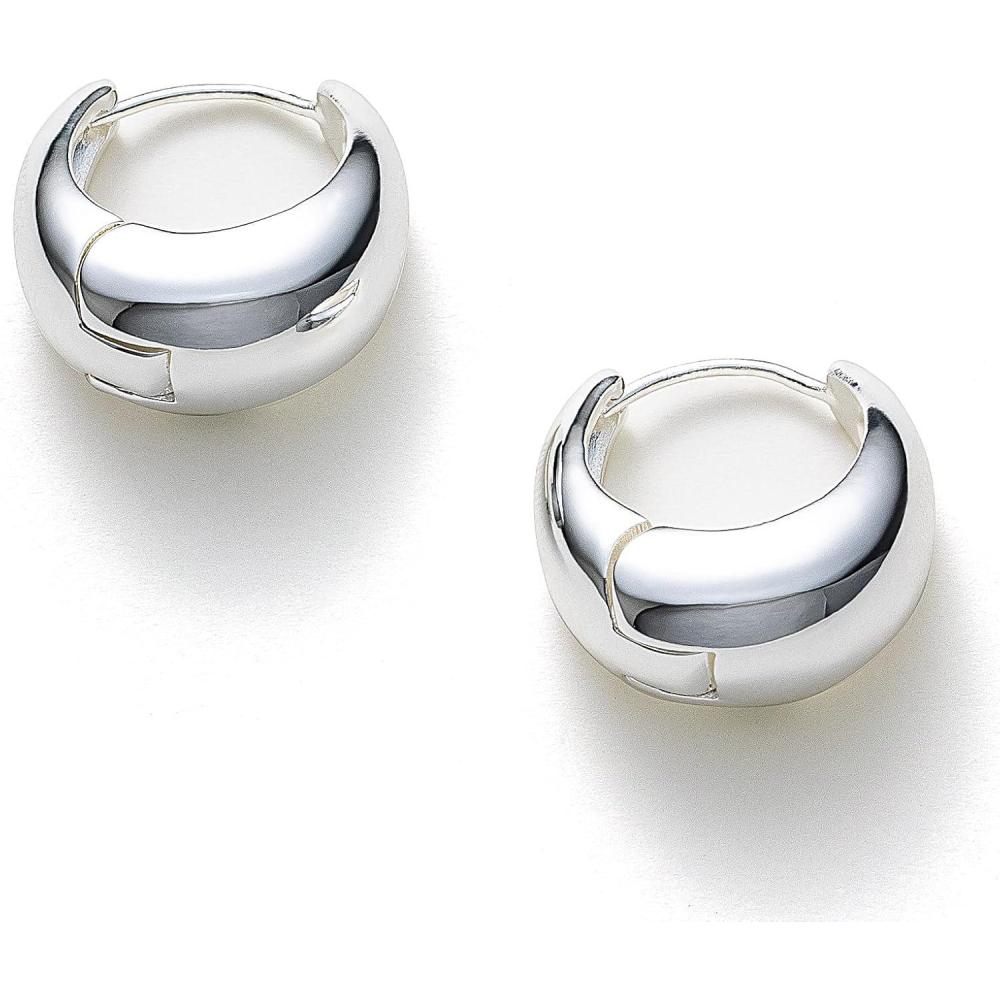 imageCParavano 18K Gold ampamp Sterling Silver Hoop Earrings for WomenEARRING38SILVER
