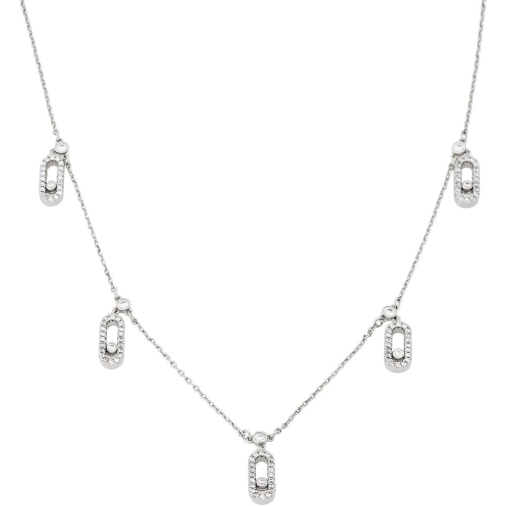 imageCParavano Necklaces for Women Jewelry Necklace 18K Necklace for Women Jewelry for Women Chain Necklace Pendant Necklace for Women Necklaces for Her Gemstone NecklaceF89Sliver