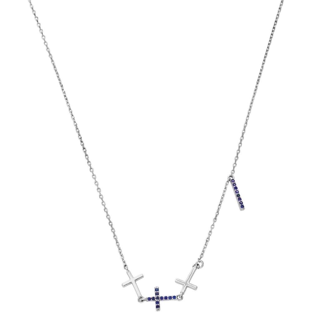 imageCParavano Necklaces for Women Jewelry Necklace 18K Necklace for Women Jewelry for Women Chain Necklace Pendant Necklace for Women Necklaces for Her Gemstone NecklaceF76Blue