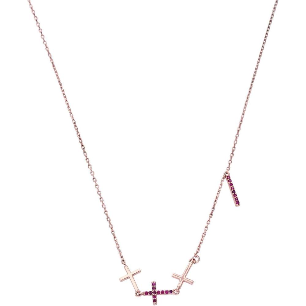 imageCParavano Necklaces for Women Jewelry Necklace 18K Necklace for Women Jewelry for Women Chain Necklace Pendant Necklace for Women Necklaces for Her Gemstone NecklaceF75Red