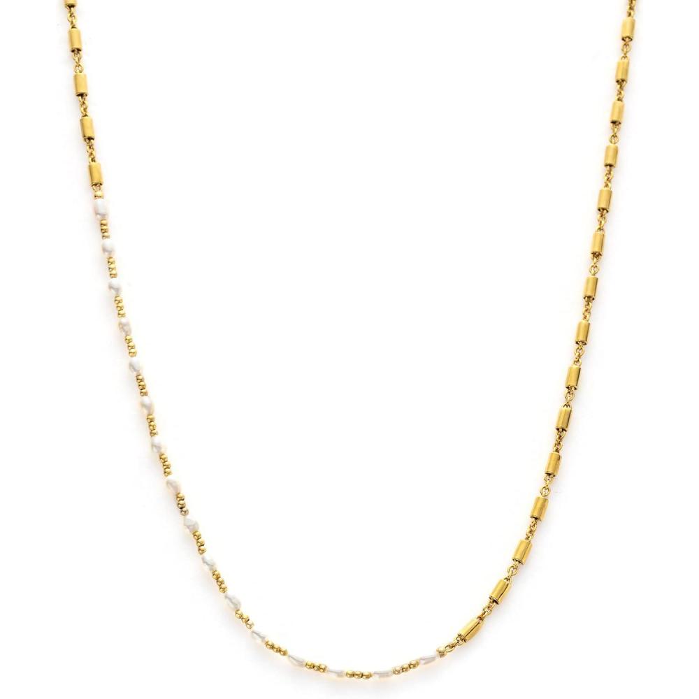 imageCParavano Pearl Necklaces for Women Pearl Choker Necklace 18K Gold Plated Chain Necklace Necklaces Pearl Real Pearl Necklace Long Pearl Necklace Pearl NecklaceNECKLACEF22