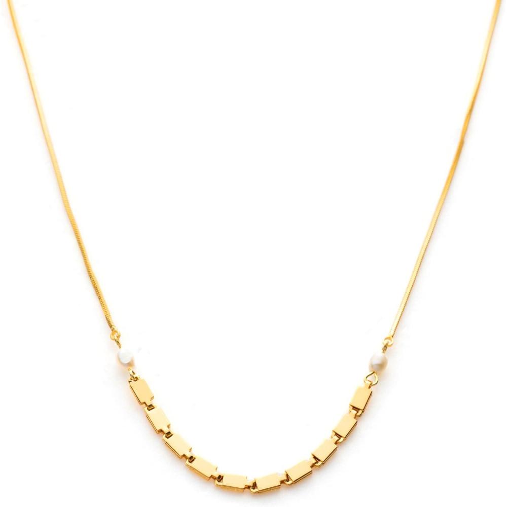 imageCParavano Pearl Necklaces for Women Pearl Choker Necklace 18K Gold Plated Chain Necklace Necklaces Pearl Real Pearl Necklace Long Pearl Necklace Pearl NecklaceF9