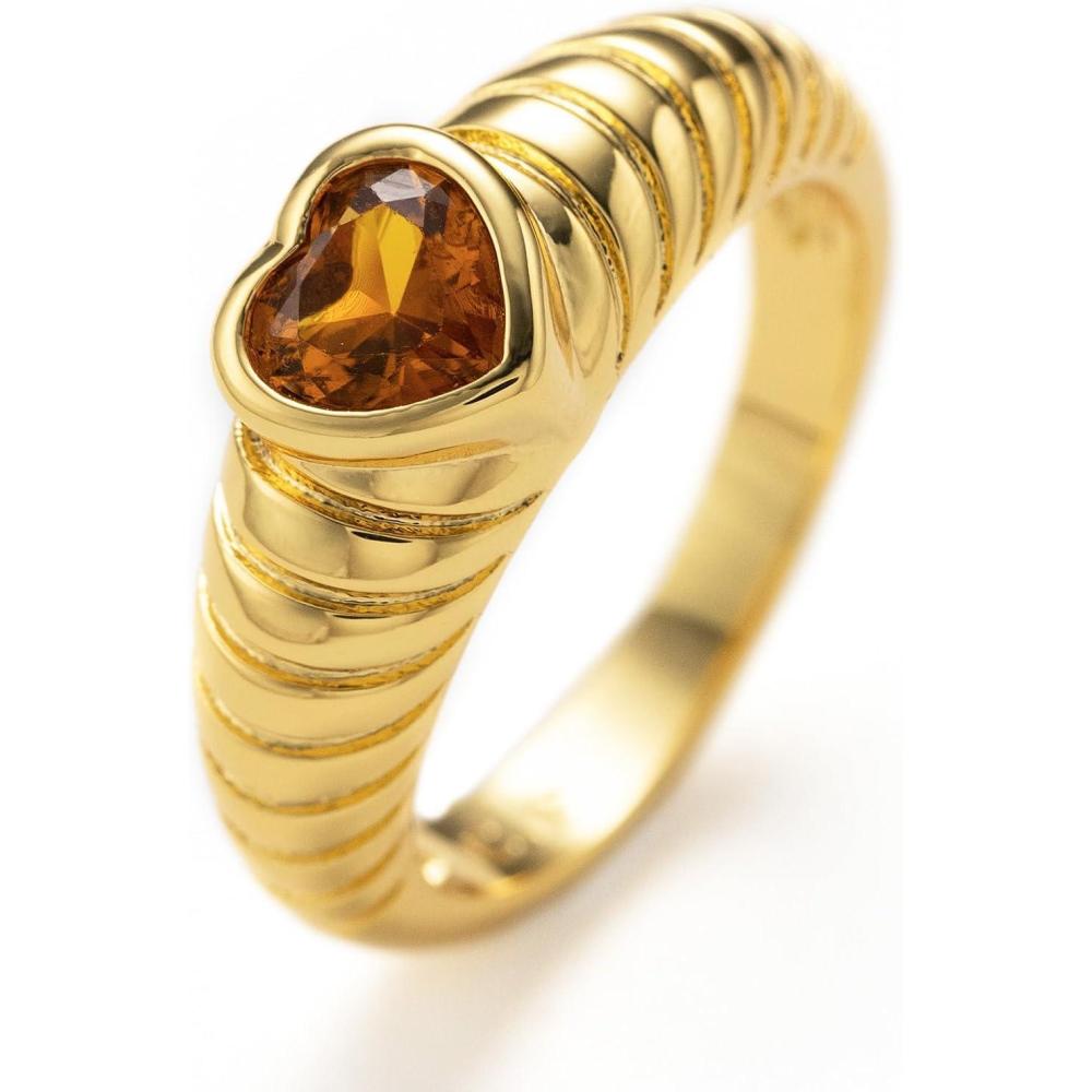 imageCParavano Rings for Women Womens Rings Size 6 7 8 Gold Plated Rings Fashion Rings for Women Statement Rings for Women Stackable Rings for WomenRING16