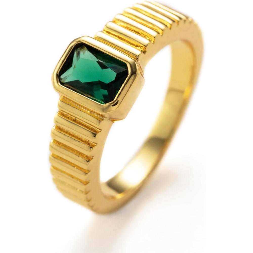 imageCParavano Rings for Women Womens Rings Size 6 7 8 Gold Plated Rings Fashion Rings for Women Statement Rings for Women Stackable Rings for WomenRING20