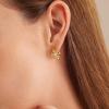 C.Paravano 18K Gold Earrings Studs Stud Earrings for Women Hypoallergenic Earring for Women Flatback Stud Earrings Stud Earrings Gold(EARRING_3)