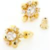 C.Paravano 18K Gold Earrings Studs Stud Earrings for Women Hypoallergenic Earring for Women Flatback Stud Earrings Stud Earrings Gold(EARRING_3)