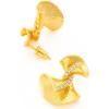 C.Paravano 18K Gold Earrings Studs Stud Earrings for Women Hypoallergenic Earring for Women Flatback Stud Earrings Stud Earrings Gold(EARRING_4)