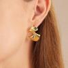 C.Paravano 18K Gold Earrings Studs Stud Earrings for Women Hypoallergenic Earring for Women Flatback Stud Earrings Stud Earrings Gold(EARRING_4)