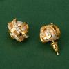 C.Paravano 18K Gold Earrings Studs Stud Earrings for Women Hypoallergenic Earring for Women Flatback Stud Earrings Stud Earrings Gold(EARRING_46)