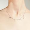 C.Paravano Necklaces for Women | Jewelry | Necklace | 18K Necklace for Women | Jewelry for Women | Chain Necklace | Pendant Necklace for Women | Necklaces for Her | Gemstone Necklace(F69-Blue)