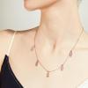 C.Paravano Necklaces for Women | Jewelry | Necklace | 18K Necklace for Women | Jewelry for Women | Chain Necklace | Pendant Necklace for Women | Necklaces for Her | Gemstone Necklace(F89-RoseGold)
