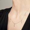 C.Paravano Necklaces for Women | Jewelry | Necklace | 18K Necklace for Women | Jewelry for Women | Chain Necklace | Pendant Necklace for Women | Necklaces for Her | Gemstone Necklace(F89-Sliver)