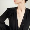 C.Paravano Necklaces for Women | Jewelry | Necklace | 18K Necklace for Women | Jewelry for Women | Chain Necklace | Pendant Necklace for Women | Necklaces for Her | Gemstone Necklace(F88-RoseGold)