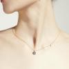 C.Paravano Necklaces for Women | Jewelry | Necklace | 18K Necklace for Women | Jewelry for Women | Chain Necklace | Pendant Necklace for Women | Necklaces for Her | Gemstone Necklace(F73-Blue)