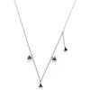 C.Paravano Necklaces for Women | Jewelry | Necklace | 18K Necklace for Women | Jewelry for Women | Chain Necklace | Pendant Necklace for Women | Necklaces for Her | Gemstone Necklace(F69-Blue)