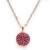 C.Paravano Necklaces for Women | Jewelry | Necklace | 18K Necklace for Women | Jewelry for Women | Chain Necklace | Pendant Necklace for Women | Necklaces for Her | Gemstone Necklace(F74-Red)