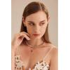 C.Paravano Pearl Necklaces for Women Pearl Choker Necklace 18K Gold Plated Chain Necklace Necklaces Pearl Real Pearl Necklace Long Pearl Necklace Pearl Necklace(NECKLACE-F38)