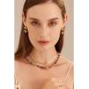 C.Paravano Pearl Necklaces for Women Pearl Choker Necklace 18K Gold Plated Chain Necklace Necklaces Pearl Real Pearl Necklace Long Pearl Necklace Pearl Necklace(F20)