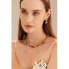 C.Paravano Pearl Necklaces for Women Pearl Choker Necklace 18K Gold Plated Chain Necklace Necklaces Pearl Real Pearl Necklace Long Pearl Necklace Pearl Necklace(F20)