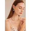 C.Paravano Pearl Necklaces for Women Pearl Choker Necklace 18K Gold Plated Chain Necklace Necklaces Pearl Real Pearl Necklace Long Pearl Necklace Pearl Necklace(NECKLACE-F26)