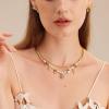 C.Paravano Pearl Necklaces for Women Pearl Choker Necklace 18K Gold Plated Chain Necklace Necklaces Pearl Real Pearl Necklace Long Pearl Necklace Pearl Necklace(NECKLACE-F23)