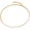 C.Paravano Pearl Necklaces for Women Pearl Choker Necklace 18K Gold Plated Chain Necklace Necklaces Pearl Real Pearl Necklace Long Pearl Necklace Pearl Necklace(NECKLACE-F22)