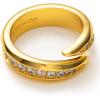 C.Paravano Rings for Women Womens Rings Size 6 7 8 Gold Plated Rings Fashion Rings for Women Statement Rings for Women Stackable Rings for Women(RING_10)