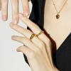C.Paravano Rings for Women Womens Rings Size 6 7 8 Gold Plated Rings Fashion Rings for Women Statement Rings for Women Stackable Rings for Women(RING_16)