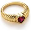 C.Paravano Rings for Women Womens Rings Size 6 7 8 Gold Plated Rings Fashion Rings for Women Statement Rings for Women Stackable Rings for Women(RING_17)