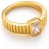 C.Paravano Rings for Women Womens Rings Size 6 7 8 Gold Plated Rings Fashion Rings for Women Statement Rings for Women Stackable Rings for Women(RING_18)