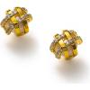 C.Paravano 18K Gold Earrings Studs Stud Earrings for Women Hypoallergenic Earring for Women Flatback Stud Earrings Stud Earrings Gold(EARRING_46)
